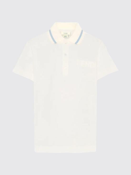 26SS [키즈] 펜디 폴로 셔츠 JMI4967AJ F0TU9 White