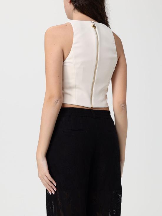 26SS 엘리자베타프랜치 민소매 티셔츠 TO04761E2 E84 Butter - ELISABETTA FRANCHI