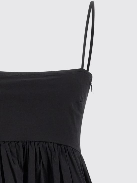 26SS 가니 프릴 슬리브리스 미니 드레스 A1030207 099 Black - GANNI