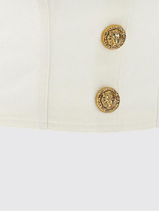 26SS 발망 민소매 티셔츠 GF1AD214DG14 0FC White - BALMAIN