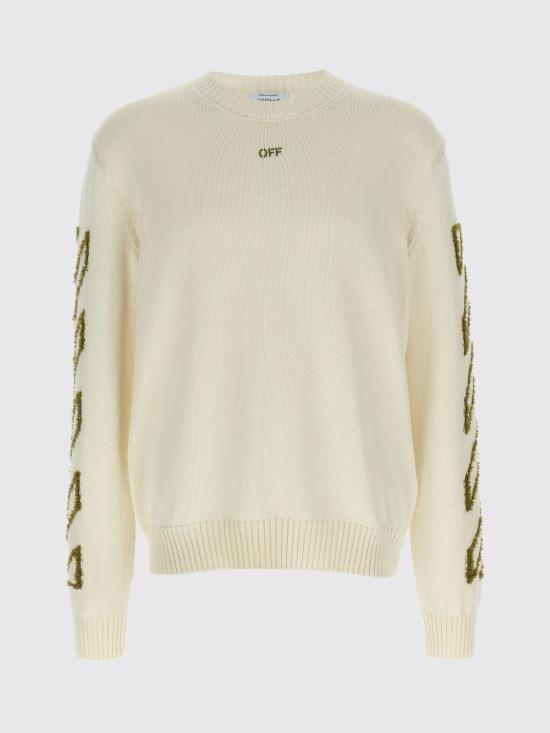 26SS 오프화이트 스웨터 OMHE087S26KNI001 1010 Beige - OFF WHITE