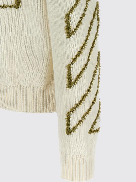 26SS 오프화이트 스웨터 OMHE087S26KNI001 1010 Beige - OFF WHITE