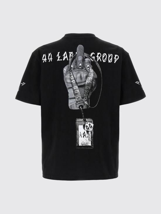 26SS 44레이블 반팔 티셔츠 B0030556FA706 P741 Black - 44 LABEL