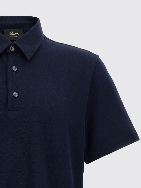 26SS 브리오니 폴로 티셔츠 UJSZ0LPA627 4100 Blue 1 - BRIONI