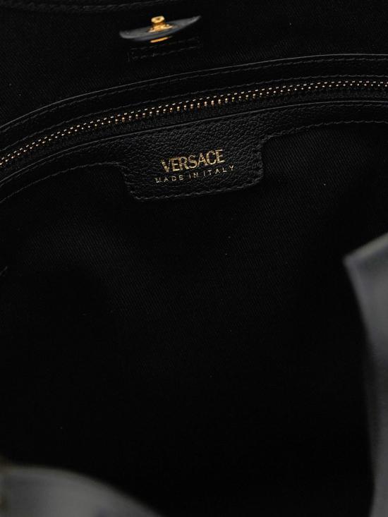 26SS 베르사체 라 메두사 캔버스 토트백 10222101A03095 1B00V Black - VERSACE