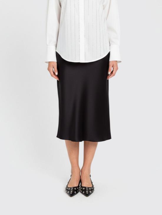 26SS 액티튜드 트윈세트 미디 스커트 261AP2252 00006 Black