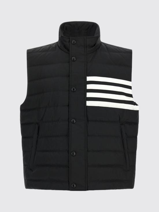 26SS 톰브라운 샤이니 립스탑 라이트웨이트 다운 필 4-바 베스트 MVD036XF1095 001 White - THOM BROWNE