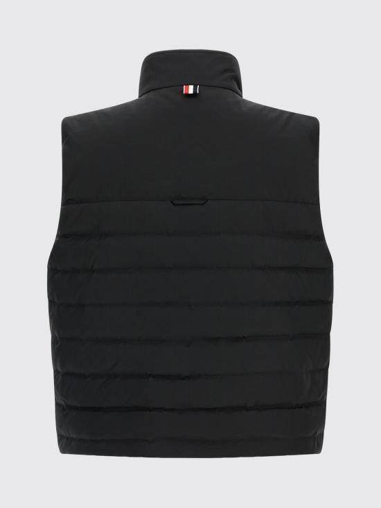 26SS 톰브라운 샤이니 립스탑 라이트웨이트 다운 필 4-바 베스트 MVD036XF1095 001 White - THOM BROWNE