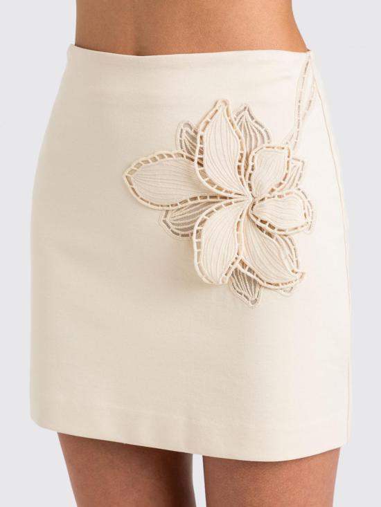 26SS 트윈셋 미디 스커트 261TP2051 07222 Yellow Cream - TWINSET