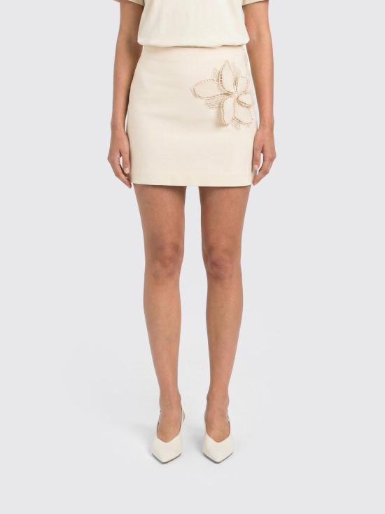 26SS 트윈셋 미디 스커트 261TP2051 07222 Yellow Cream