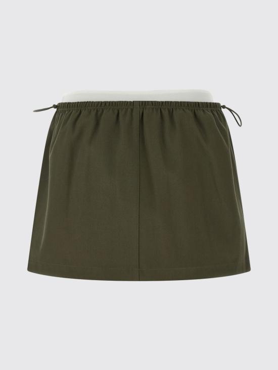 26SS 알렉산더 왕 미디 스커트 1WC1265382 305 Green - ALEXANDER WANG