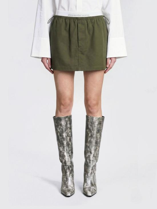 26SS 알렉산더 왕 미디 스커트 1WC1265382 305 Green