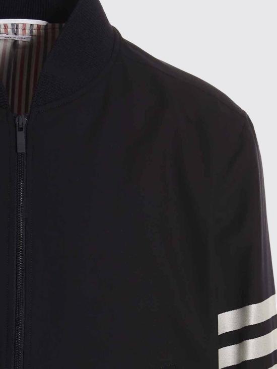 26SS 톰브라운 플레인 위브 4바 니트 립 블루종 MJO030A06146 415 Blue - THOM BROWNE