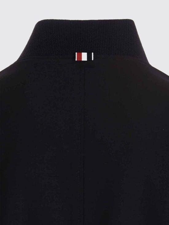 26SS 톰브라운 플레인 위브 4바 니트 립 블루종 MJO030A06146 415 Blue - THOM BROWNE