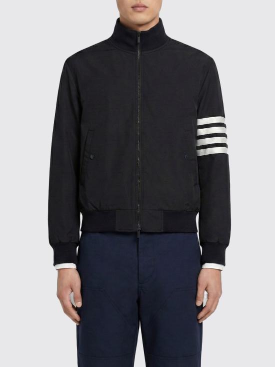 26SS 톰브라운 플레인 위브 4바 니트 립 블루종 MJO030A06146 415 Blue