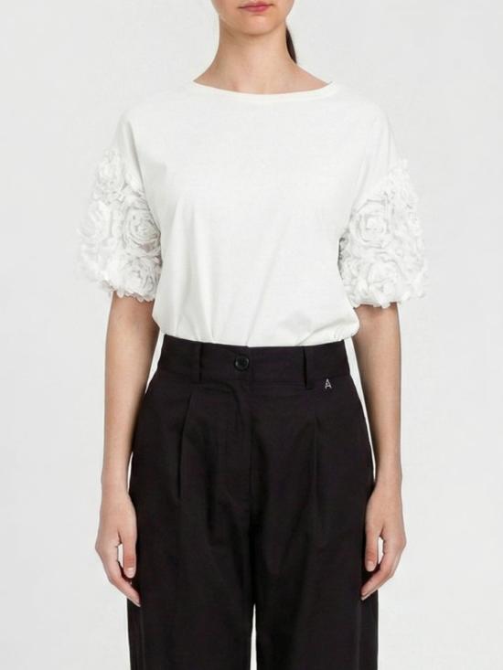 26SS 액티튜드 트윈세트 반팔 티셔츠 261AP2233 00526 White