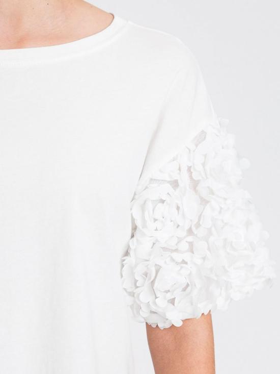 26SS 액티튜드 트윈세트 반팔 티셔츠 261AP2233 00526 White - ACTITUDE TWINSET