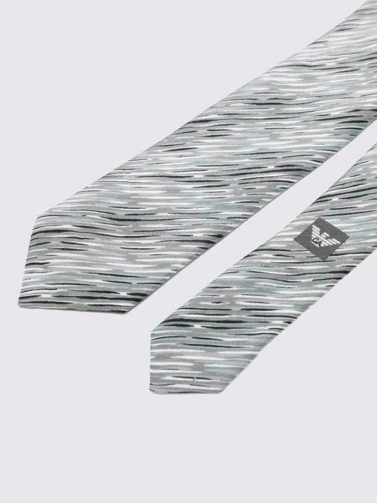 26SS 엠포리오 아르마니 넥타이 EM001344TE19723 F8110 Grey 1 - EMPORIO ARMANI