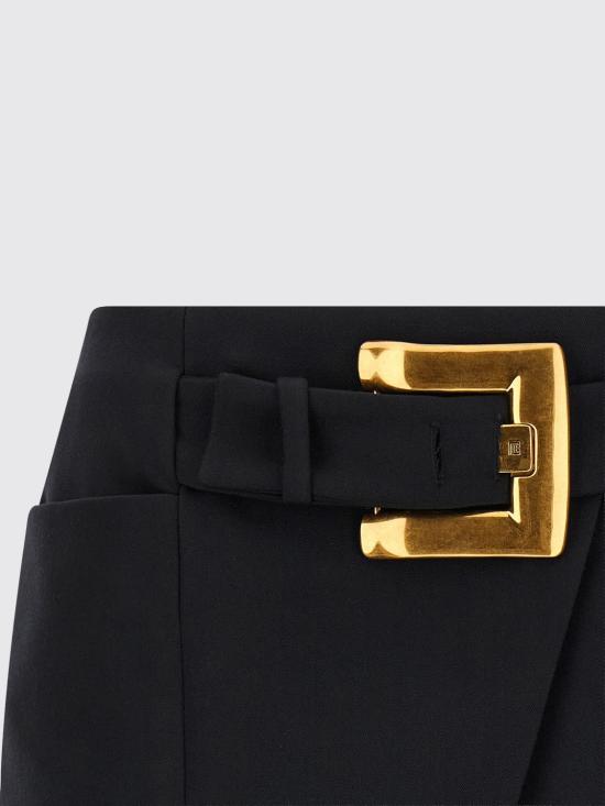 26SS 발망 숏 스커트 GF1LBB44WC09 0PA Black - BALMAIN