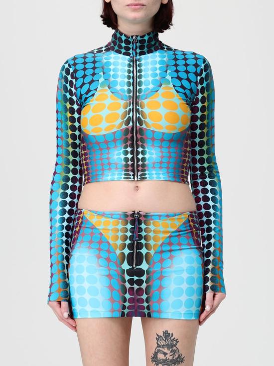 26SS 장 폴 고티에 긴팔 티셔츠 2601WTO443J042P 502710 Blue