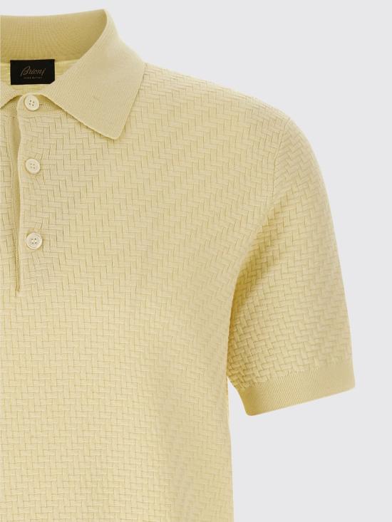 26SS 브리오니 폴로 티셔츠 UMR20OPAK22 9200 Yellow - BRIONI