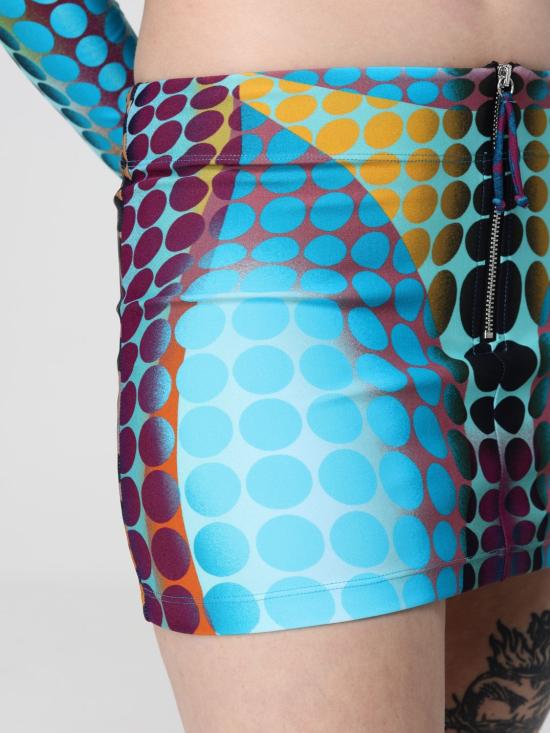 26SS 장 폴 고티에 숏 스커트 2601WSK040J042P 502710 Blue - JEAN PAUL GAULTIER