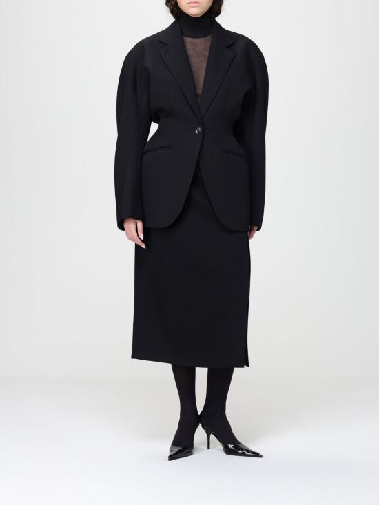 26SS 뮈글러 미디 스커트 26P1JU05821020 1999 Black - MUGLER