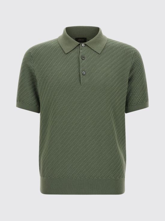 26SS 브리오니 폴로 티셔츠 UMR20OPAK22 1600 Green - BRIONI