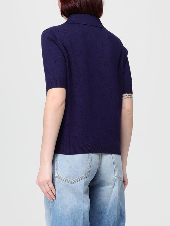 26SS 구찌 폴로 티셔츠 856203XKFCO 4522 Blue - GUCCI