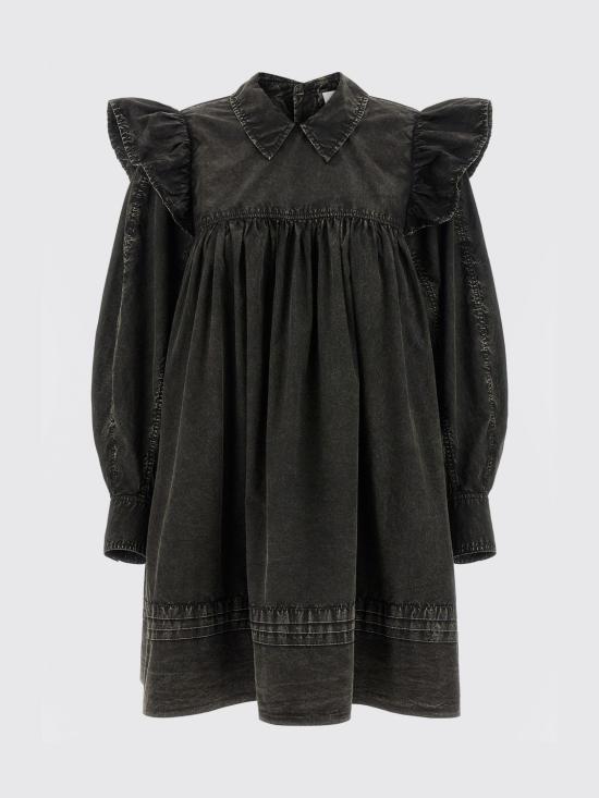 26SS 가니 워시드 미니 셔츠 드레스 A1030125 099 Black - GANNI