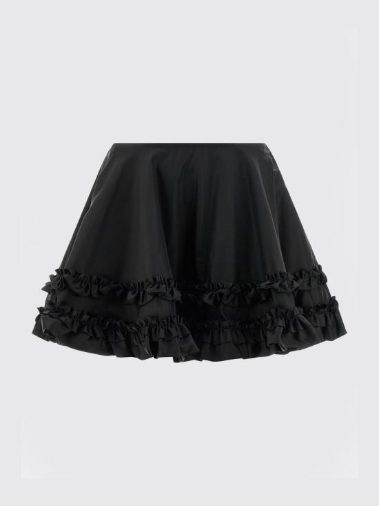 26SS 가니 러플 숏 스커트 A1090079 099 Black - GANNI