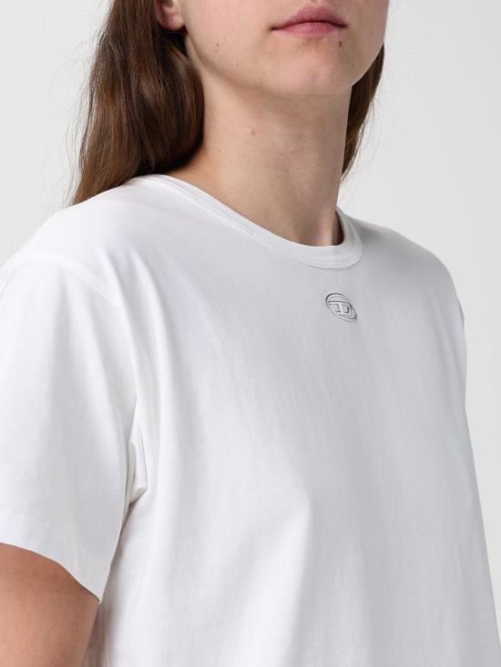 26SS 디젤 반팔 티셔츠 A203990JMBB 141 White - DIESEL