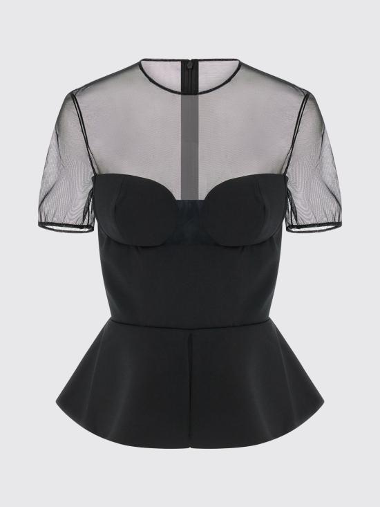 26SS 넨시 도자카 반팔 티셔츠 NDTOP1107500100 Black - NENSI DOJAKA