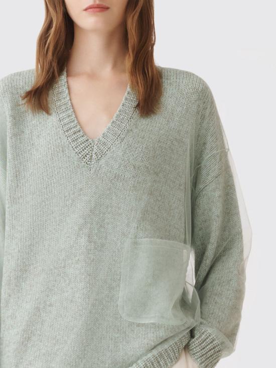 26SS 파비아나 필리피 스웨터 MAD266F111L745 6172 Green - FABIANA FILIPPI