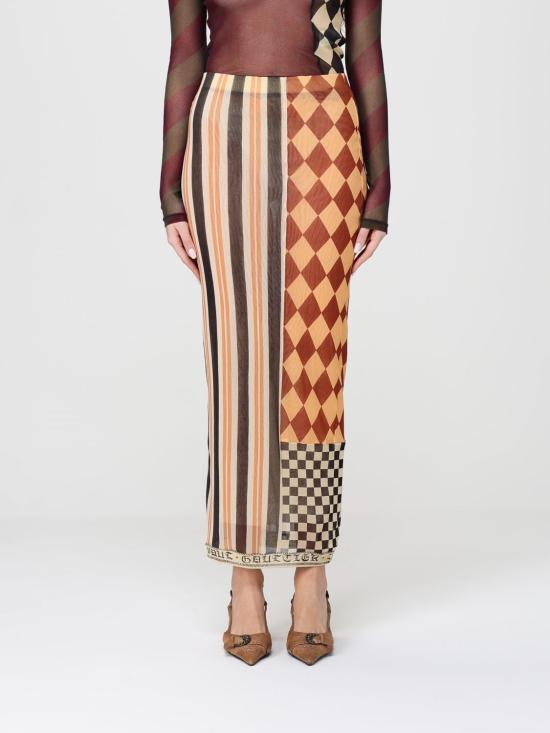 26SS 장 폴 고티에 롱 스커트 2601WSK033M015P 90 Denim