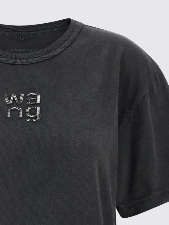 26SS 알렉산더 왕 반팔 티셔츠 4CC1261220 011 Black - ALEXANDER WANG