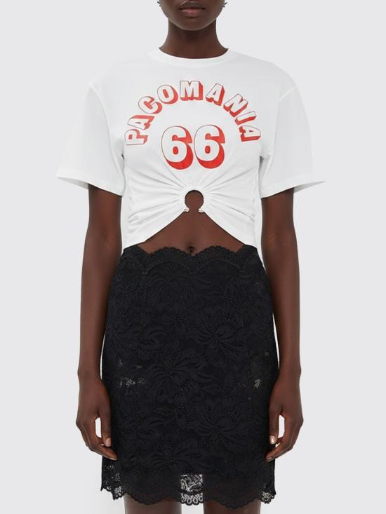 26SS 파코라반 반팔 티셔츠 26PJTE030CO0555 P100 White