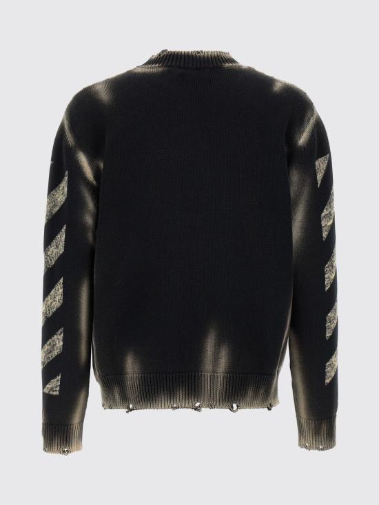 26SS 오프화이트 스웨터 OMHE20US26KNI003 0001 Black - OFF WHITE