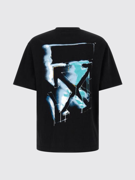 26SS 오프화이트 반팔 티셔츠 OMAA120S26JER00I 0001 Black - OFF WHITE