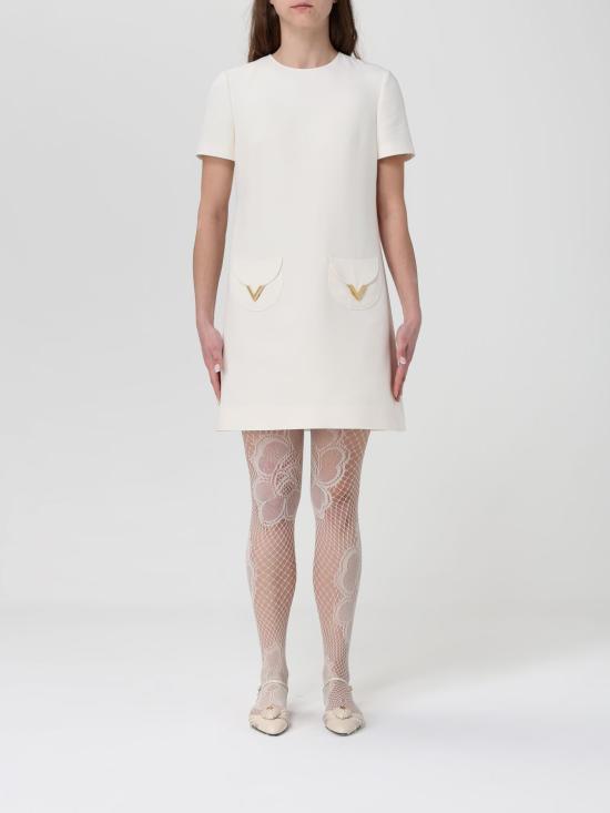 26SS 발렌티노 가라바니 롱 원피스 BVAJD51CF A03 Ivory