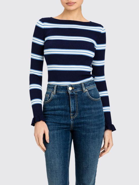 26SS 트윈셋 긴팔 티셔츠 261TP3241 13383 Blue - TWINSET