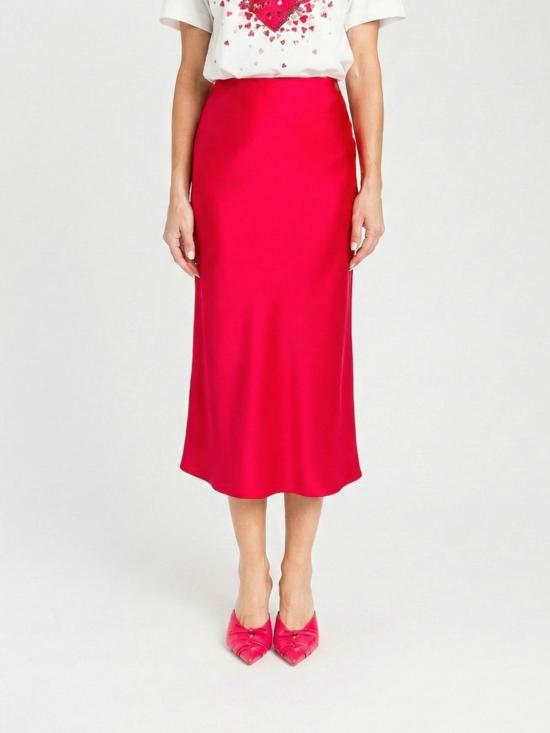 26SS 액티튜드 트윈세트 미디 스커트 261AP2252 13160 Fuchsia