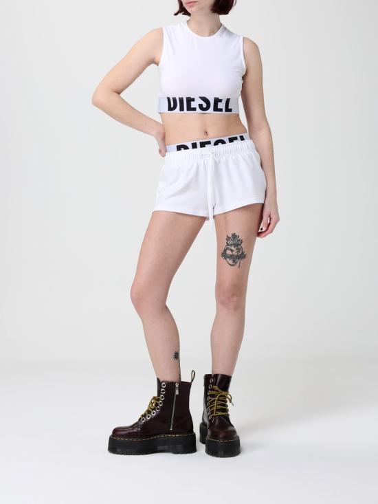 26SS 디젤 트레이닝 티셔츠 A176610HMAU 100 White - DIESEL