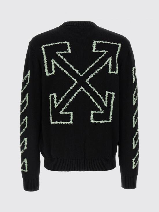 26SS 오프화이트 스웨터 OMHE087S26KNI001 0001 Black - OFF WHITE