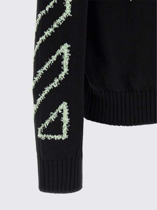 26SS 오프화이트 스웨터 OMHE087S26KNI001 0001 Black - OFF WHITE