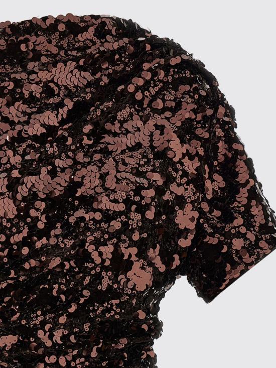 26SS 가니 시퀸 미니 드레스 A1030201 ZWX Brown - GANNI