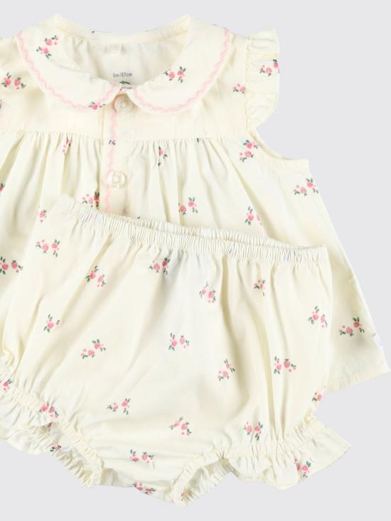 26SS [키즈] 쁘띠바또 오버롤 A0FBL 01 White - PETIT BATEAU