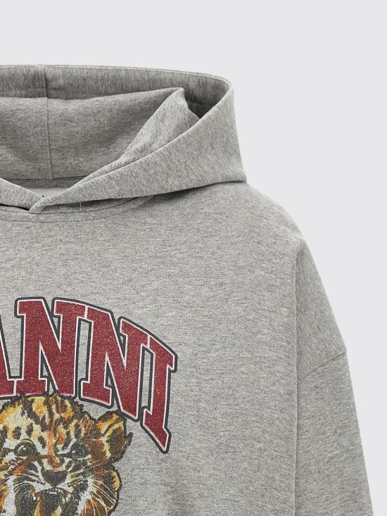 26SS 가니 타이거 후드 A1060024 920 Grey - GANNI