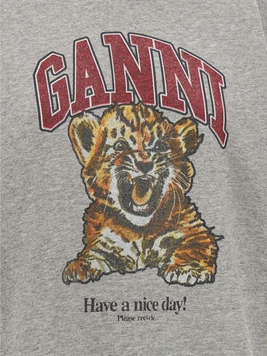 26SS 가니 타이거 후드 A1060024 920 Grey - GANNI