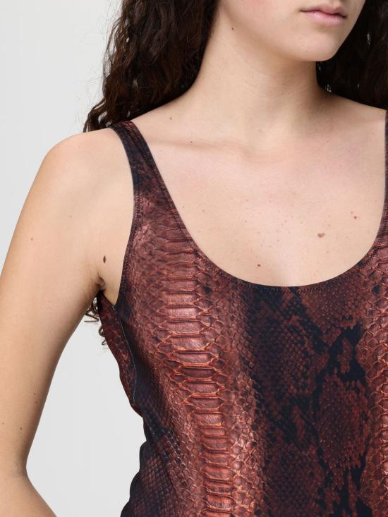 26SS 장 폴 고티에 원피스 수영복 2601WSW093J035P 6000 Brown - JEAN PAUL GAULTIER